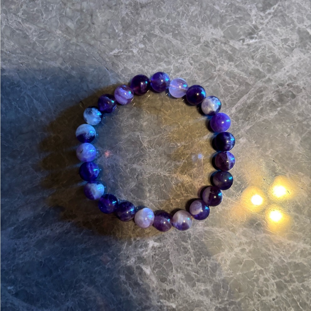 Purple Beaded Bracelet - Picture 2 of 3